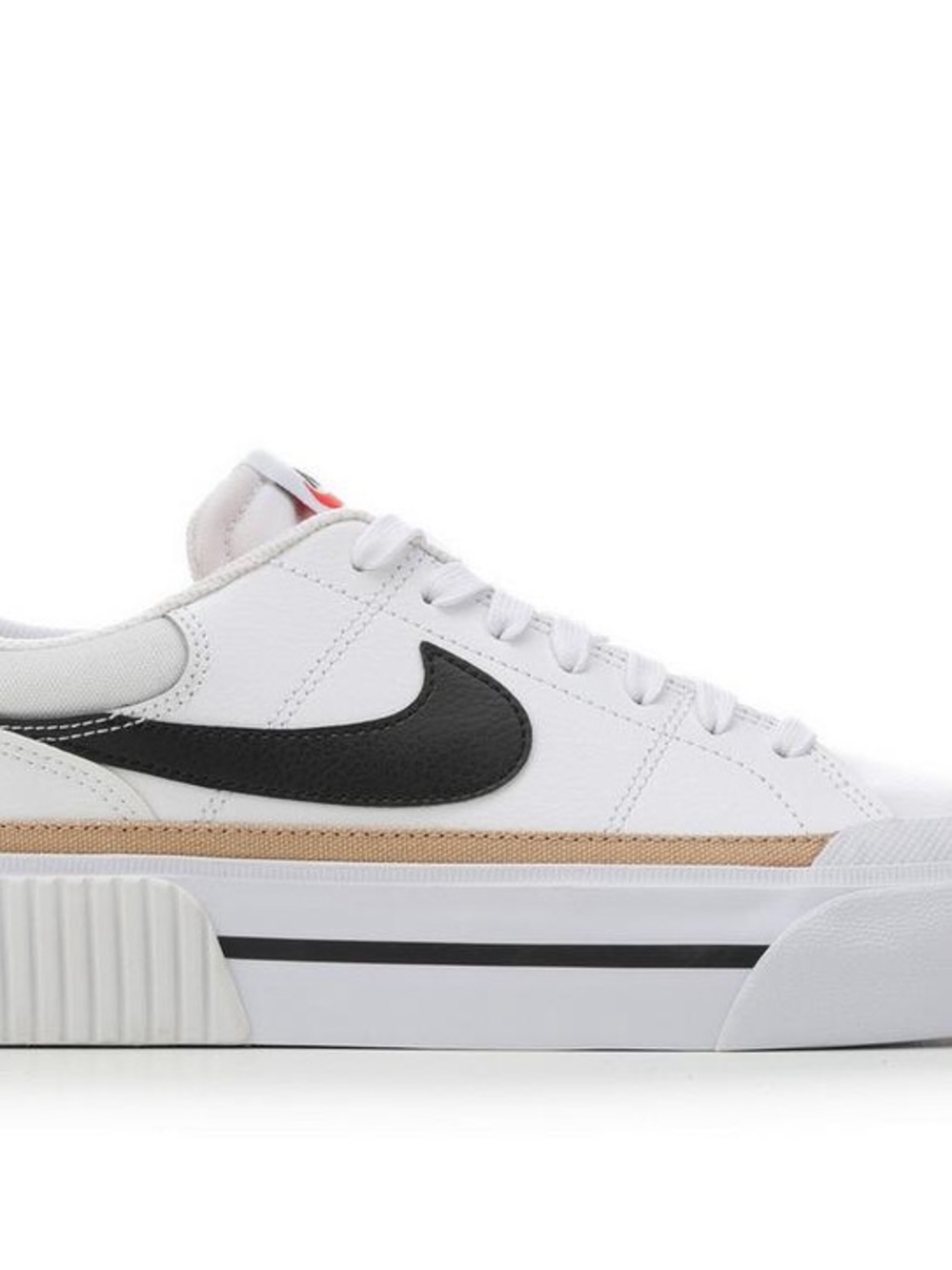 Nike Women's White Black Tan Low-Top Sneakers
